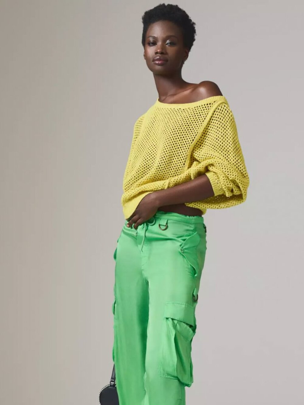Anthropologie Open-Stitch Crewneck Jumper - Picture 3 of 6